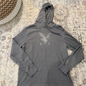 American Eagle Outfitters Men's Charcoal Hoodie